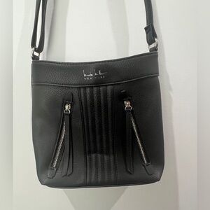 Nicole Miller Black Crossbody Bag